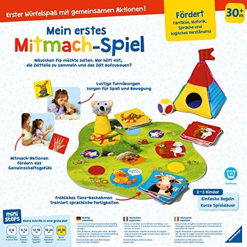 Ravensburger ministeps 4171 - Mein erstes Mitmach-Spiel, ab 2,5 Jahre, Deutsche Version (Amazon UK)