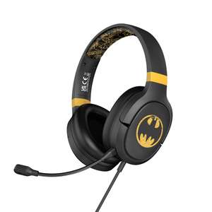 [Prime] DC BATMAN Over-Ear Gaming Headset / Kopfhörer (3,5-mm-Buchse, Abnehmbares Boom-Mikrofon)
