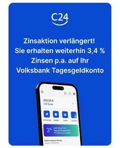Volksbank Tagesgeldkonto C24 3,4%