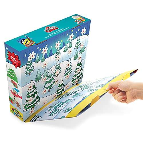 [Prime] Play-Doh Adventskalender für Kinder ab 3 Jahren mit mehr als 24 Überraschungen, Spielmatten und 24 Play-Doh Dosen