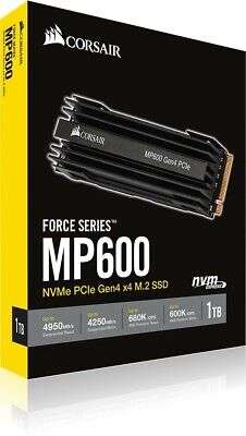 Corsair Force MP600 Pro R2 NVMe SSD PCIe Gen4 M.2 2TB Playstation 5 geeignet (1TB non Pro für 89,90€) mit Kühlkörper