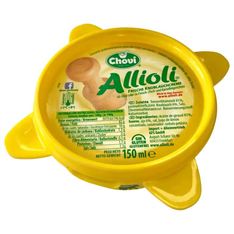 [REWE] Chovi Allioli oder Allioli Vegan Knoblauchcreme (150ml)