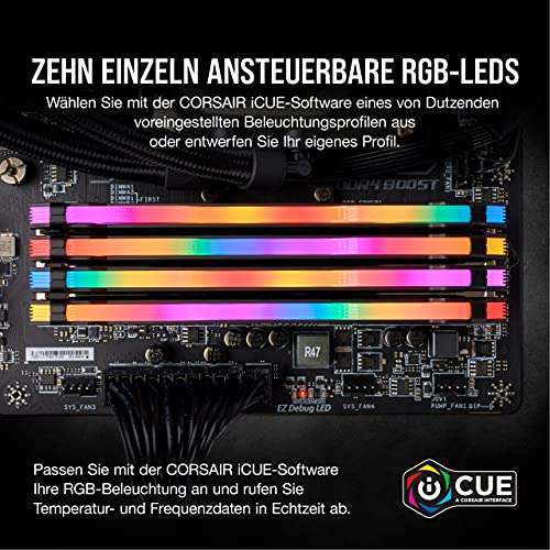 [Amazon/NBB] Corsair Arbeitsspeicher Vengeance RGB PRO, DDR4-RAM, 3600 MHz, 288-pin, CL18, 32 GB (2x 16GB)