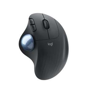 [Prime] Logitech ERGO M575 Wireless Trackball Maus - graphite (Steuerung mit dem Daumen, flüssige Bewegungen, ergonomisches Design)