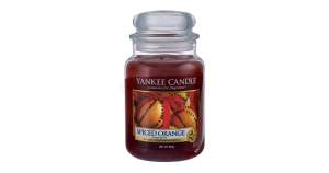 Yankee-Candle Duftkerze, großes Glas (623g), Spiced Orange