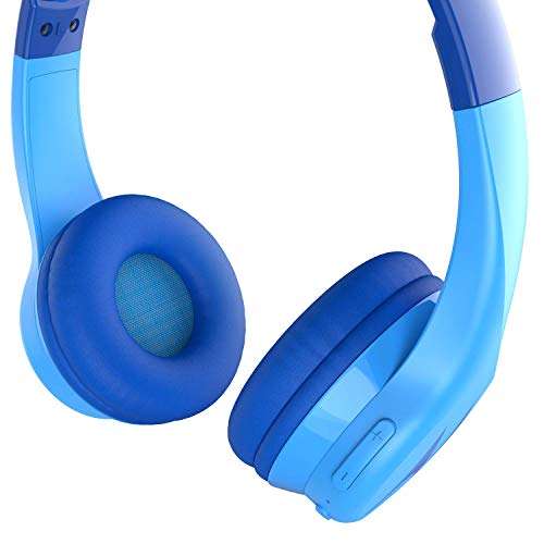 [Prime] Motorola Squads 300 - Bluetooth Kinderkopfhörer - 24Std. - Begrenzte Lautstärke mit 85 dB, Flexibel und langlebig, Blau oder Pink