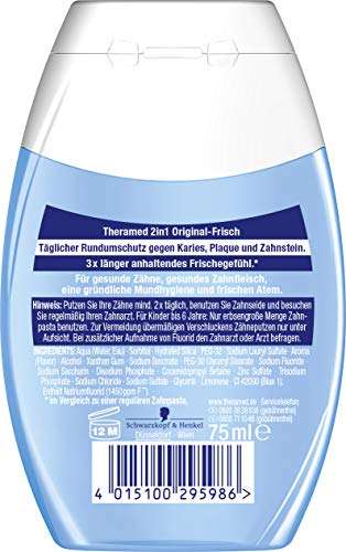 (Prime) Theramed Zahncreme 2in1 Original, für antibakteriellen Rundumschutz, 1er Pack (1 x 75 ml)