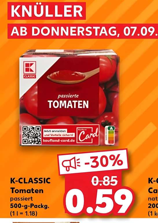 [Kaufland] K-Classic passierte Tomaten 500-g-Packg.