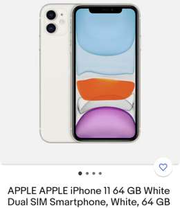APPLE iPhone 11 64 GB White Smartphone, 64 GB