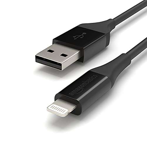 [Prime] Amazon Basics – Verbindungskabel Lightning auf USB-A, fortschrittliche Kollektion, MFi-zertifiziertes Ladekabel für iPhone 1,8 m