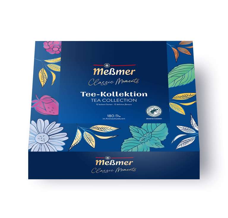 Meßmer Collection Box 12 Verschiedene Teesorten 180 Teebeutel (Prime)