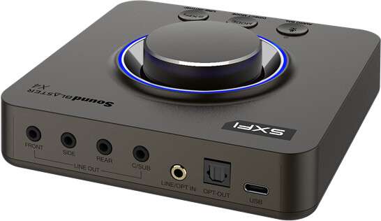 Creative Sound Blaster X4 Hi-Res 7.1 externe USB-DAC- und Verstärker-Soundkarte