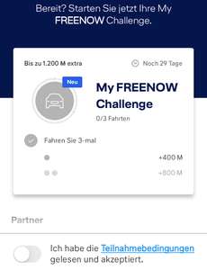 [Miles and More] FREENOW Challenge (personalisiert)