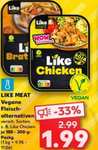 [Kaufland] Like Meat vegane Alternative versch. Sorten für 0,99€ (Angebot + Coupon) | 12.10.-18.10.