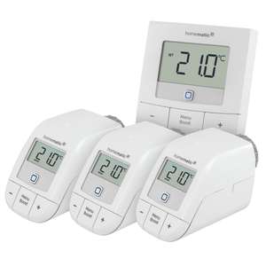 Homematic IP Smart Home Set Heizen Basic M mit 3x Heizkörperthermostat und 1x Wandthermostat