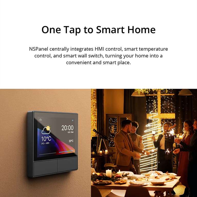 Sonoff NSPanel Schalter mit Display und Touchpanel, WiFi für 50,89€ (Rasppishop)