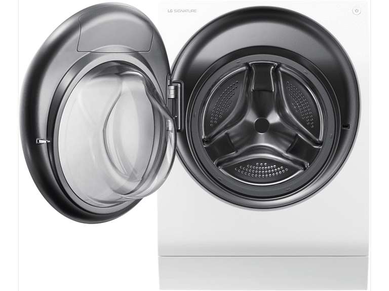 LG Signature Waschtrockner LSWD100 E inkl. Cashback für 1434,95 EUR: 12kg Waschen/7kg Trocknen, Energieffizenzkl. A, Autodos, Dampffunktion
