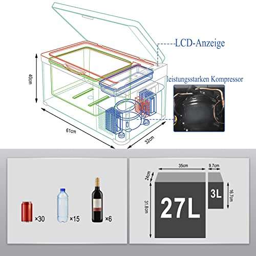 Kompressor Kühlbox 30l