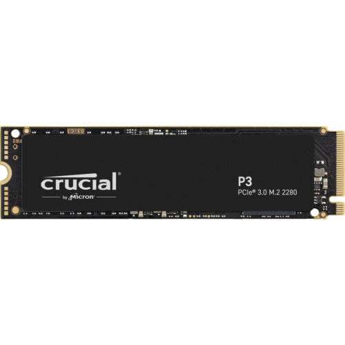 Crucial P3 SSD 4TB, M2 SSD, 3500MB/s Read, 3000MB/s SLC-Cached Write, 3D-NAND QLC für 161,99€ ||| 2 TB für 71,09