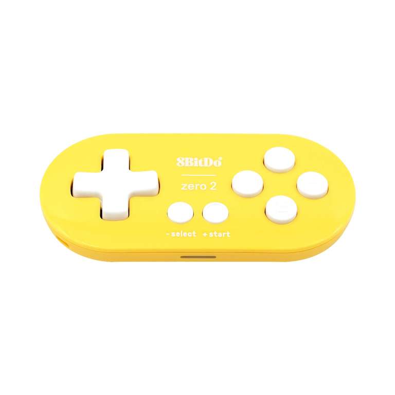 8bitdo Zero 2 in gelb - Bluetooth Controller zB für Delta Emulator, iOS, Android, Switch (Prime oder Lieferstation)
