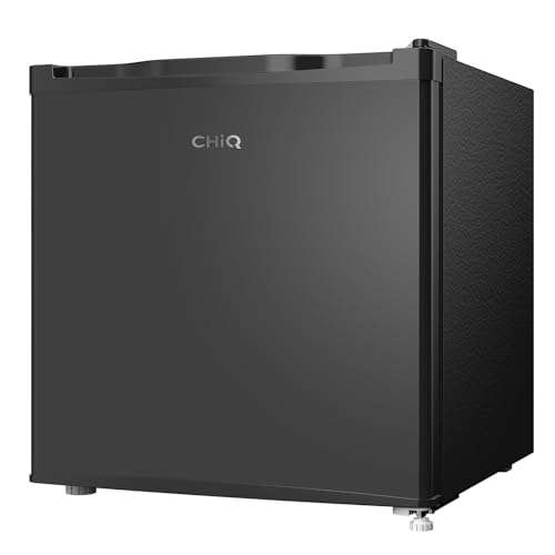 CHIQ Mini Bar Kühlschrank 46 L,Mini Kühlschrank,49,6 x 47,4 x 44,7 cm (HxBxT), 80 kWh/Jahr,Sehr Leise 39dB [Energieklasse E]