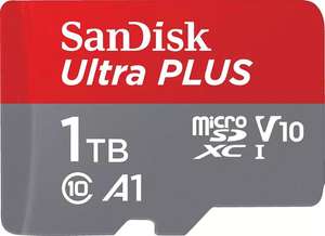 SanDisk Ultra PLUS R160 microSDXC 1TB Kit, UHS-I U1, A1, Class 10