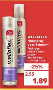 Wellaflex Haarspray oder Schaumfestiger (evtl bundesweit) bei Kaufland
