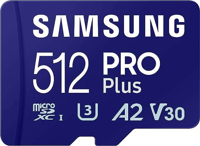 Samsung PRO Plus microSD Speicherkarte MB-MD512SA/EU, 512 GB, UHS-I U3, Full HD & 4K UHD, 180 MB/s Lesen, 130 MB Schreiben, PRIME