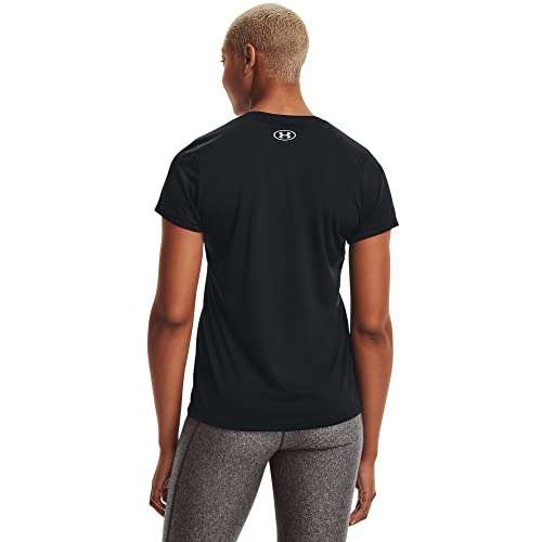 [Prime / Abholstation] Under Armour Damen Tech Short Sleeve V - Solid T-Shirt in schwarz