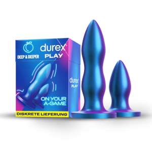 (Amazon / Prime) Durex Play Deep & Deeper Analplug Set - Sexspielzeug für Frauen, Männer & Paare