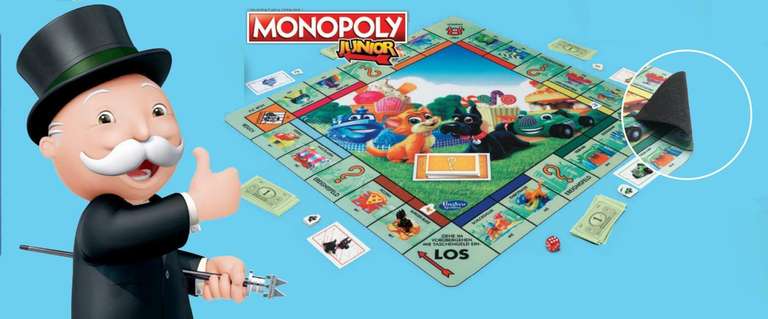 2 Artikel für 9,98 €: Monopoly Junior, Cluedo XL Spielmatte, Lexibook Kinderwecker mit Nachtlicht "Frozen" oder "Minions"