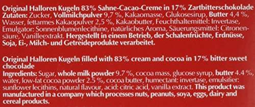 [amazon Prime] Halloren Kugeln Classic Sahne-Cacao in zarter Schokolade, 12 Stück, 125g