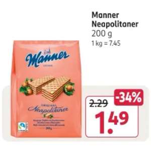 ~Rossmann~ Manner Neapolitaner im Angebot und Marktguru 0,40€ Cashback