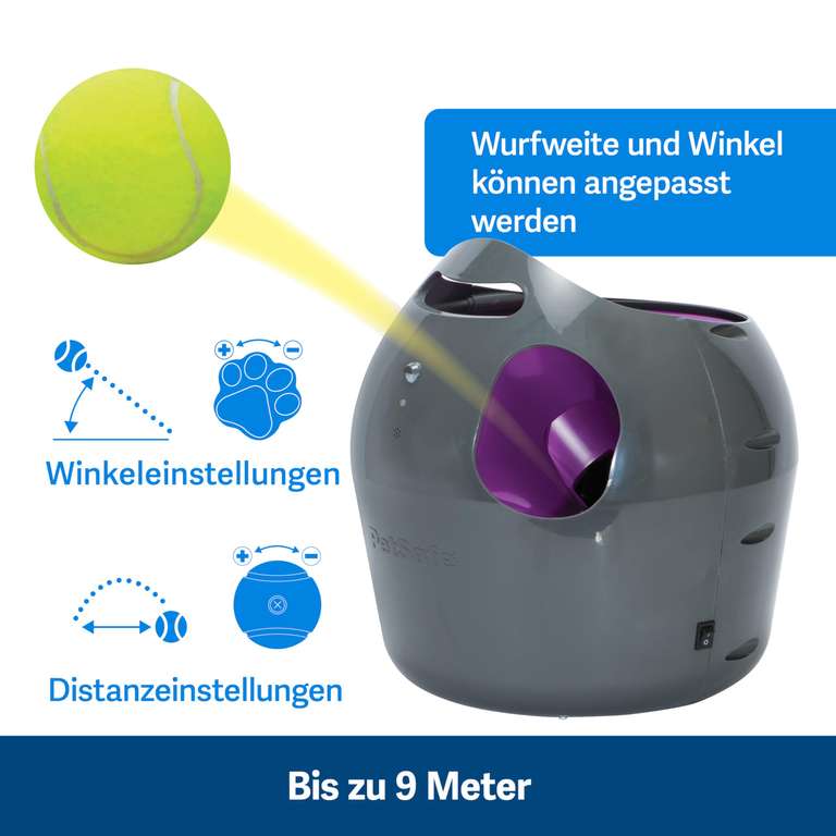 PetSafe Automatisches Hundespielzeug, interaktiver Tennisballwerfer für Hunde, wasserfest. mit Prime