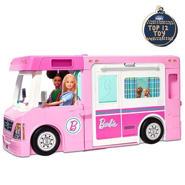 Barbie 3-in-1 Super Abenteuer-Camper Wohnmobil mit Zubehör