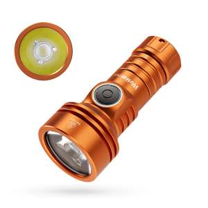 Wurkkos Taschenlampe TS11 inkl. Akku in Orange/ 2000 Lumen/ 616 Meter/ USB-C/ Anduril 2