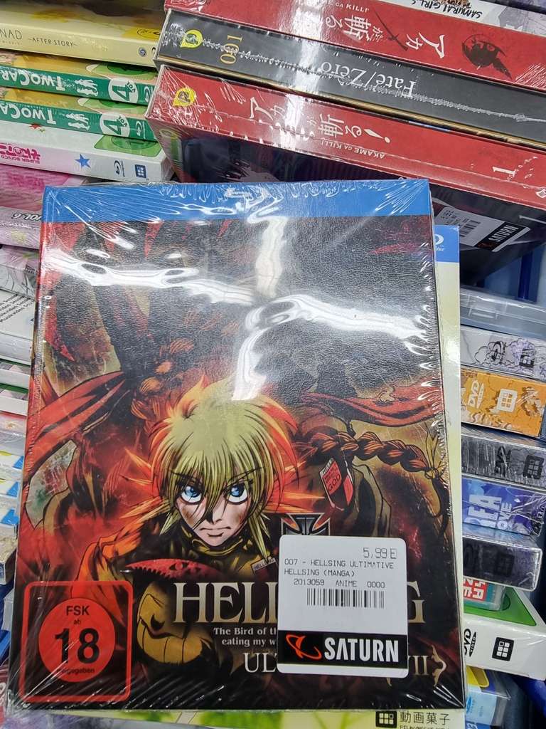 Lokal: Dortmund Saturn City Animes ab 5,99 € im Angebot u.a. Hellsing Ultimate (Re-Cut) (OVA) - Vol. 7 [Blu-ray] für 5,99 €