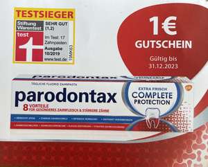 1€ Rabatt auf parodontax Produkte