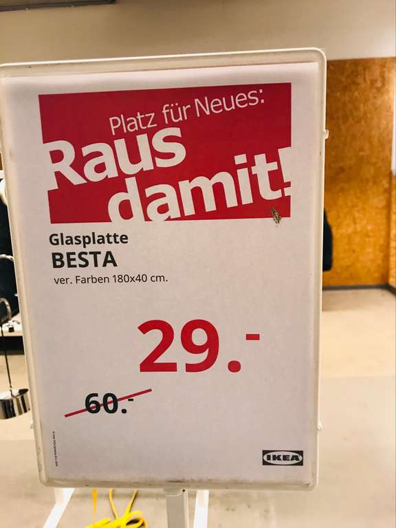 [Lokal? IKEA Mannheim] BESTA Glasplatte TV Bank