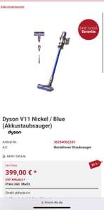 Dyson V11 Nickel / Blue Akkustaubsauger