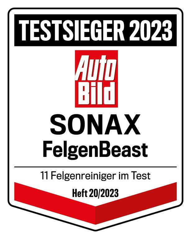 SONAX FelgenBeast (1 Liter) Felgenreiniger / Cockpitstar (Kunststoffreiniger 750ml) für 7,95€ (Prime)