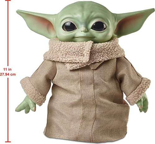 [Prime] Disney Star Wars GWD85 - Plüschspielzeug ca. 28 cm große Yoda Baby-Figur aus „The Mandalorian“