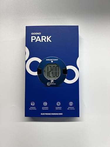 ooono Park - Elektronische Parkscheibe mit Zulassung, fürs Auto - auch in  schwarz (Prime)