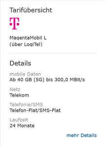 Telekom Netz, Sim Only, MagentaEins: Allnet/SMS Flat 5G Flat für 26,62€/Monat durch 839,95€ Bonus/Cashback