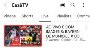 1. Bundesliga kostenlos auf Youtube (Brasilien VPN)