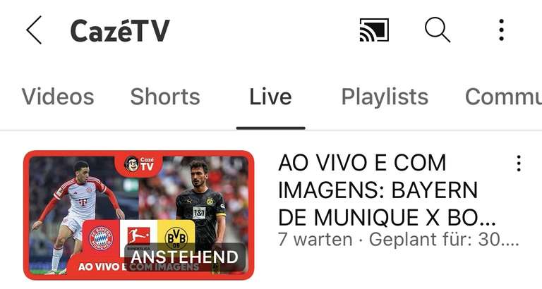1. Bundesliga kostenlos auf Youtube (Brasilien VPN)