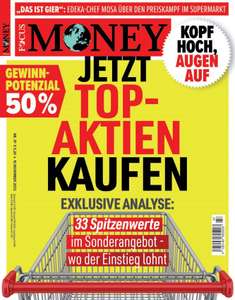 Focus Money Zeitschrift Jahresabo Digital 52 Ausgaben für 4,90 Euro