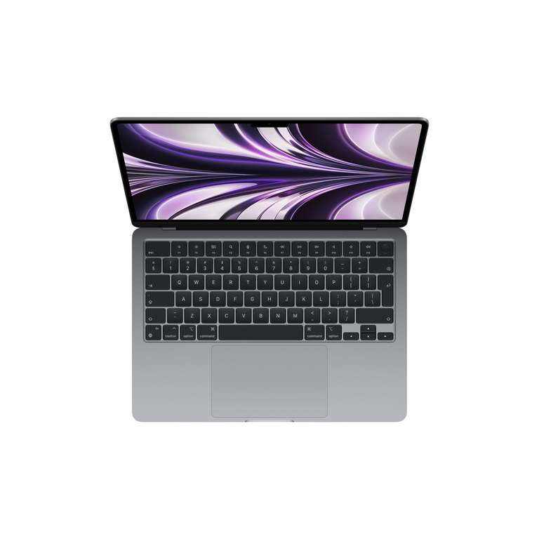 Apple MacBook Air 13,6”, Apple M2 8Core-GPU, 16GB/512GB SSD, 2560x1664 500nits, 2x TB3 (40Gb/s, Netzanschluss, PD), Magsafe 3, Space Grey