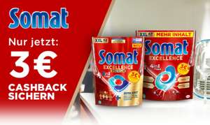 3€ Geld zurück für Somat Excellence Caps