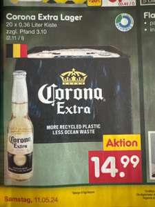 Corona Extra Lager Bier Kasten 20x0,36l Netto (lokal? Bornheim)